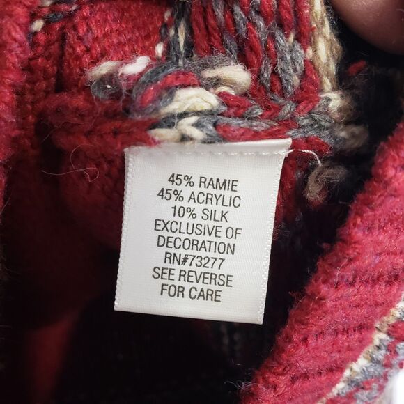 Croft & Barrow Woman's PXL Full Zip Christmas / Winter Cardigan - Picture 7 of 9